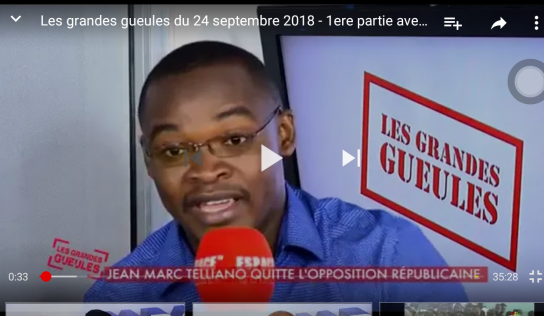 Les grandes gueules du 24 septembre 2018.Avec Jean Marc Telliano