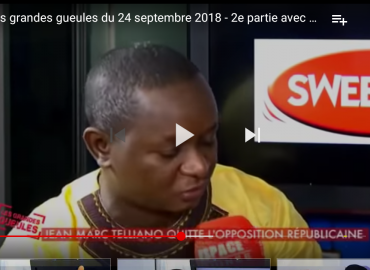 Les grandes gueules du 24 septembre 2018. 2e partie Ousmane Gaoual Diallo