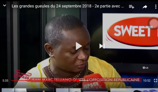 Les grandes gueules du 24 septembre 2018. 2e partie Ousmane Gaoual Diallo