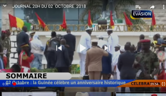 Journal 20H Évasion TV du 02 octobre 2018