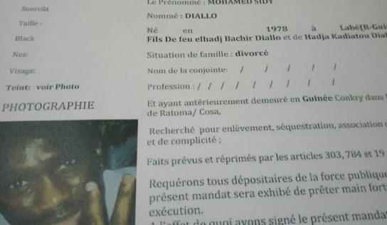 TPI de Dixinn: le procureur requiert 30 ans de prison contre Sidy Diallo, le cerveau du kidnapping en Guinée 