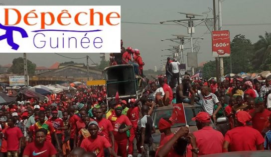  Marche du FNDC acte 7 : départ du cortège des leaders du rond-point de la tannerie