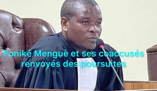 Foniké Menguè et ses coaccusés renvoyés des poursuites : Délit non constitué